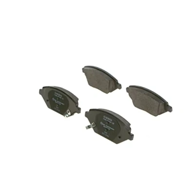 Image of 42439339 Brake pad set BOSCH 0 986 424 843 Low Metallic with integrated wear sensor VAUXHALL: Viva