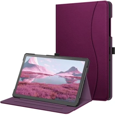 Image of FINTIE Case for Samsung Galaxy Tab A9 Plus / A9+ 11 Inch 2023 Model (SM X210/ X216/ X218), Multi Angle Viewing Smart Stand Cover with Pocket Auto Wake/Sleep, Purple