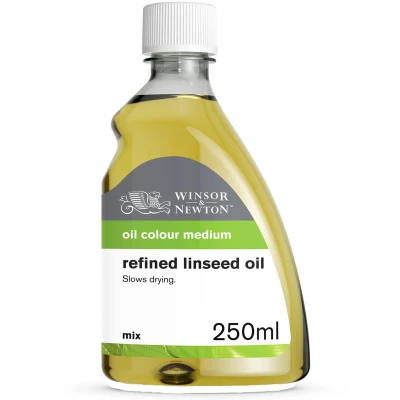 Image of Winsor &amp; Newton WN3039748 Refined Linseed Oil 250 ml, RCFRLO250