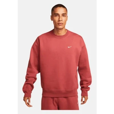 Image of Nike Men&#039;s Nrg Crew Sweat Sweatshirt, Canyon Rust, White, S