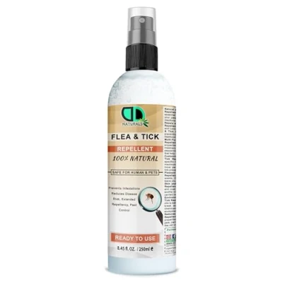 Image of 100% Natural Flea &amp; Tick Repellent Spray For the Home, Safe Humans Pets Controls and Infestations in Household Extend Reppellency, Pest Control 250ML (250ml Spray)