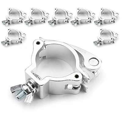Image of beamz BC50 50 Quick Release Half Coupler Stage Lighting Truss Clamps (x8) 100kg Load Each 48 51mm Diameter