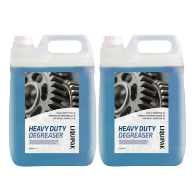 Image of Liquipak Heavy Duty Degreaser &amp; Cleaner 2x5L Professional, Multipurpose Degreaser, Removes Grease Grime, Suitable For Floors, Walls And Equipment (2x5 litres)
