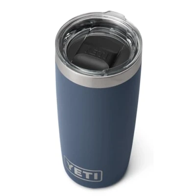 Image of YETI Rambler Tumbler, Vaccum Insulated Stainless Steel Tumbler with Magslider Lid, Navy, 10 oz (296 ml)