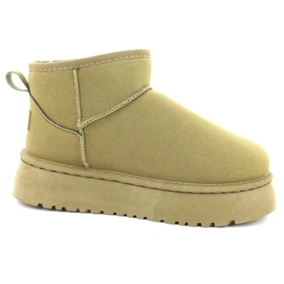 Image of sole london WOMENS LADIES ANKLE WARM COMFY FAUX FUR SLIP ON PLATFORM SNUGG BOOTS SHOES
