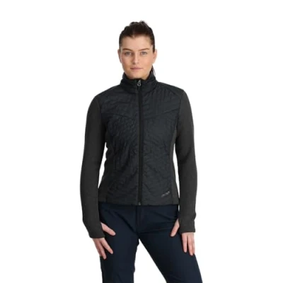 Image of Spyder Women&#039;s Pursuit Insulator Jacket Fleece, Black, M