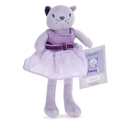 Image of Ragtales RT702 Pippa Cat Ragtags 8&quot; Soft Toy (20cm), Purple