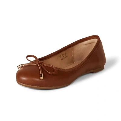 Image of Amazon Essentials Women&#039;s Billie Ballet Flats, Tan, 3 UK