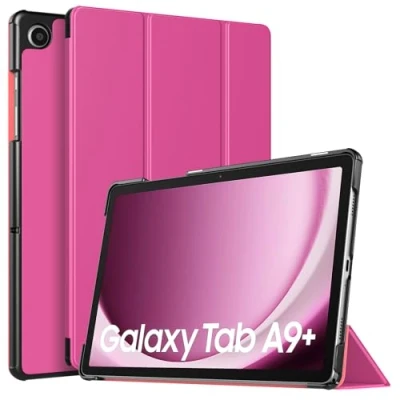 Image of TiMOVO Case for Samsung Galaxy Tab A9+/A9 Plus 11 Inch 2023, Slim Lightweight Stand Hard Back Shell Protective Cover All New A9+ Tablet SM X210/X216/X218, Begonia Red
