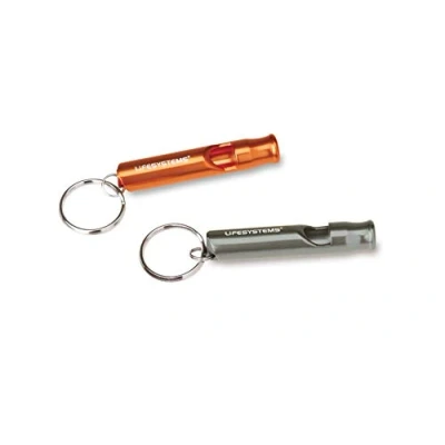 Image of Lifesystems Aluminium Mountain Whistle With Key Ring attachment For The Outdoors, Camping And Hiking