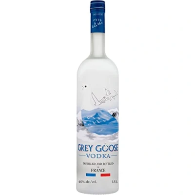 Image of GREY GOOSE Premium French Vodka, 40% ABV, 150cl / 1.5L, Made from The Finest Single Origin Wheat &amp; Natural Spring Water