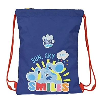 Image of SAFTA Unisex Kid&#039;s Article Junior Blues Clues Flat Bag, Multicoloured, M