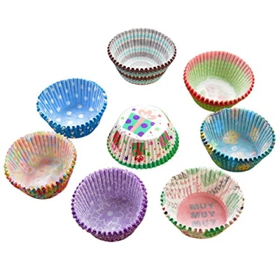 Image of Szaerfa 100 PCS Paper Cake Cup Liners Baking Muffin Kitchen Cupcake Cases