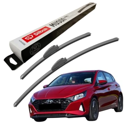 Image of Silbak Windscreen Wipers, for HYUNDAI I20 (11/2014 ONWARDS) Wiper Blades, 600mm/400mm