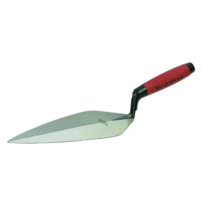 Image of MARSHALLTOWN The Premier Line 13 12FGS 12 Inch PermaShape London Brick Trowel with DuraSoft Handle