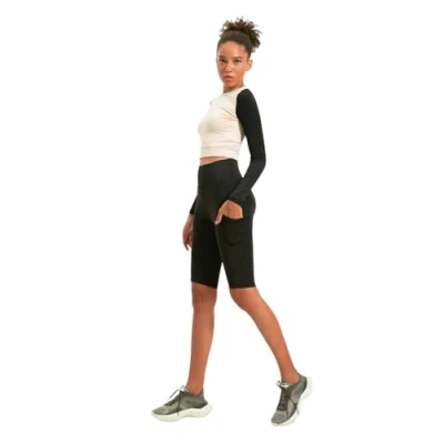 Image of Trendyol Women Sportswear High Waist Skinny fit Biker jackets Sport Leggings