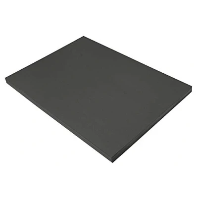 Image of Pacon SunWorks Construction Paper, 18&quot; x 24&quot;, 100 Count, Black (6318)