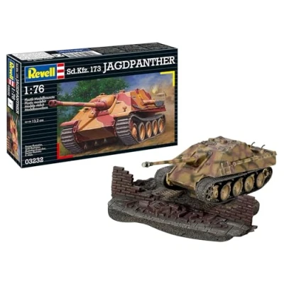 Image of Revell 03232 Sd.Kfz.173 Jagdpanther 1:76 Scale Unbuilt/Unpainted Plastic Model Kit