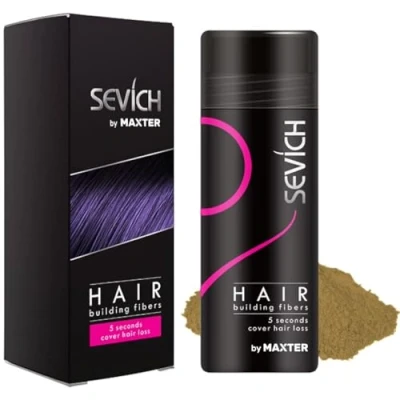 Image of Hair Fibres for Men &amp; Women Natural Powder Building, Thickening and Loss Coverage in 30 Seconds (Blonde 25g)