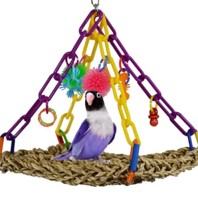 Image of Super Bird Creations SB747 Mini Flying Trapeze Toy, Small Size, 6 x 7 9
