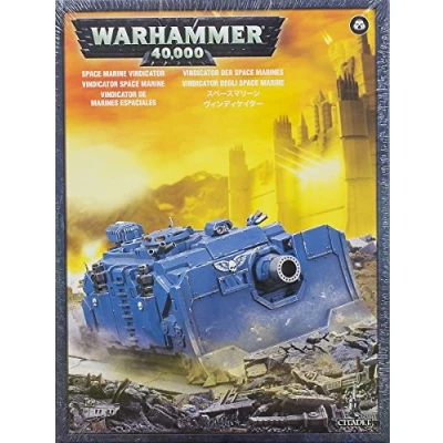 Image of Games Workshop 99120101058&quot; Space Marine Vindicator Tabletop and Miniature Game, Black