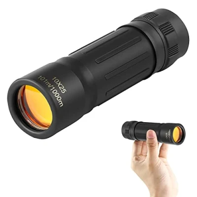 Image of Beileshi 10x25 Mini Pocket monocular Telescope high Power Compact Lightweight for Bird Watching Hunting Camping Travelling