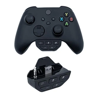 Image of Mcbazel Headset Adapter for Xbox, Sound Enhancer Audio Mic Headphone Xbox One Controller with 3.5mm Jack/Xbox Series S/Series X/Xbox One/Xbox oneS Black