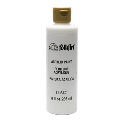 Image of PLAID PEK987 Folk Art Acrylic, Wicker White, 8 oz.