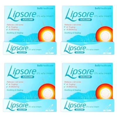 Image of 4 x Cold Sore Cream Relief (2g 4)