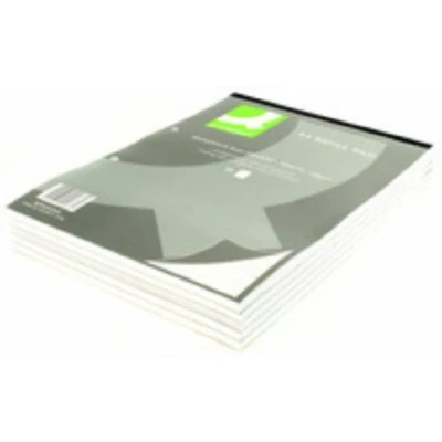 Image of Q Connect Quadrille Ruled Head Bound Refill Pad 80 Pages,White,A4 (Pack of 10)