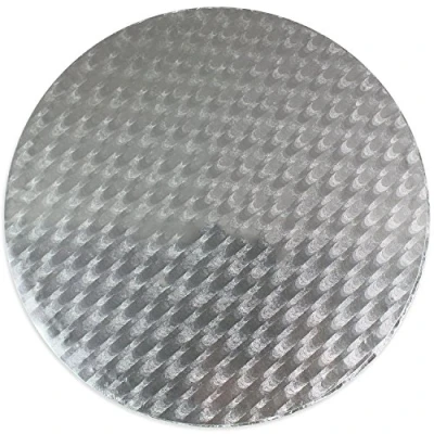 Image of PME GE885 Round Cake Board 10 Inch / 25 cm, 11 mm Thick, Silver