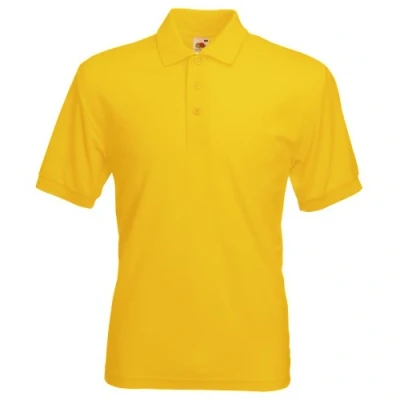Image of Fruit of The Loom Mens 65/35 Pique Short Sleeve Polo Shirt (3XL) (Sunflower)