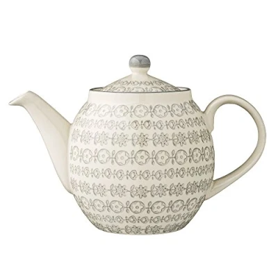 Image of Bloomingville Karine 21100609 Teapot Grey Stoneware Dimensions Diameter 14 x Height 16 cm Capacity 1200 ml Dishwasher Safe
