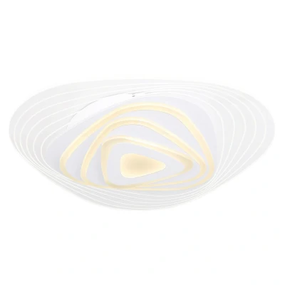 Image of Jocelyn Round Integrated LED Semi Flush Ceiling Light White Dimmable 3000 6500K Remote Control Tuya Smart