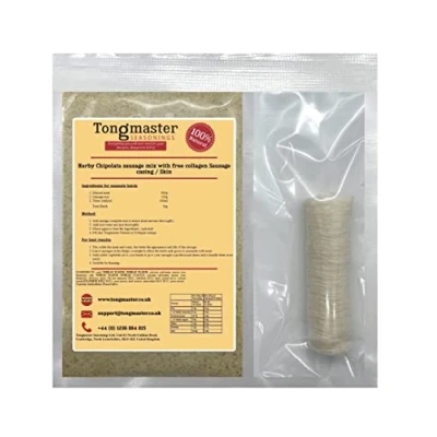 Image of Herby Chipolata Sausage mix with free collagen casing/Skin