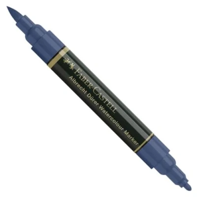 Image of Faber Castell Art &amp; Graphic Albrecht Dürer Watercolour Marker, Indanthrene Blue, Single For Art, Craft, Drawing, Sketching, Home, School, University, Colouring