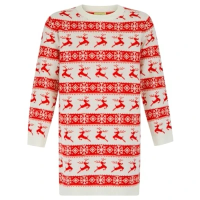 Image of Tokyo Laundry Merry Christmas Girl&#039;s Fair Isle Style Jumper Dress