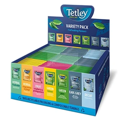 Image of Tetley Enveloped Variety Pack 90 Envelopes