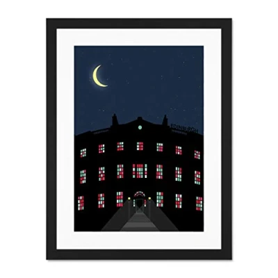 Image of Wee Blue Coo Georgian Architecture Bute House Edinburgh Large Art Print Poster Wall Decor 18x24 inch Supplied Ready To Hang With Included Mount Brackets
