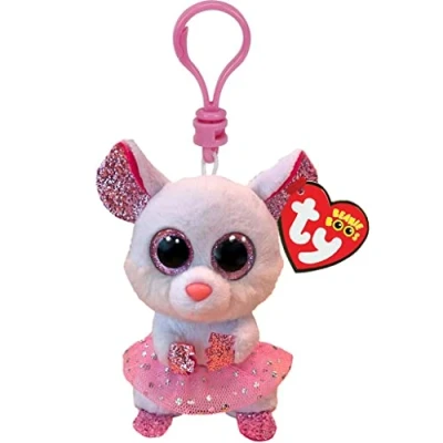 Image of TY 2007533 Beanie Boos, Topseller, Sammeln, Spielen, Kuscheln, Bliebt, Süß, Außergwöhnlich, Fantastisch fantasy Keychain, Animal, White, 7 CM