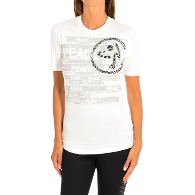 Image of Zumba Womenss sports t shirt with sleeves Z2T00216 White Cotton Size X Small