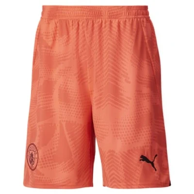 Image of PUMA Men&#039;s Manchester City Shorts Goalkeeper 2024/25 Orange Size: M