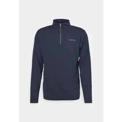 Image of Calvin Klein Golf Newport HALF ZIP Long sleeved top, Men&#039;s, Size: Medium, Navy