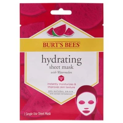 Image of Burts Bees Hydrating Sheet Mask with Watermelon for Women 1 Pc