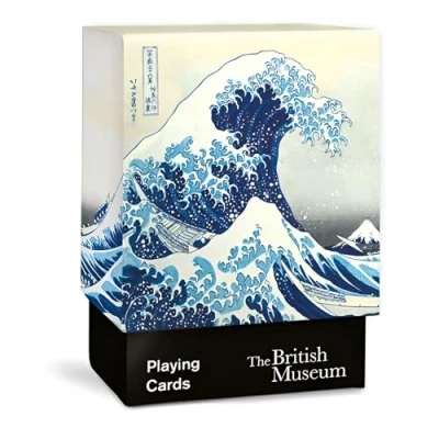 Image of Museums &amp; Galleries Artistic Playing Cards Japanese Wave Design Classic Deck of 52 with Jokers The Great by Katsushika Hokusai