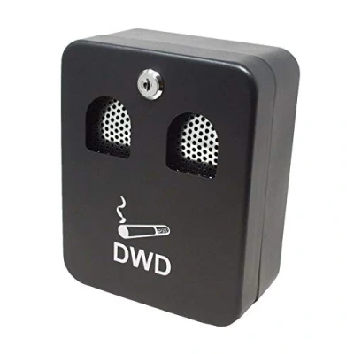 Image of Outdoor Wall Mounted Lockable Steel Cigarette Ash Bin