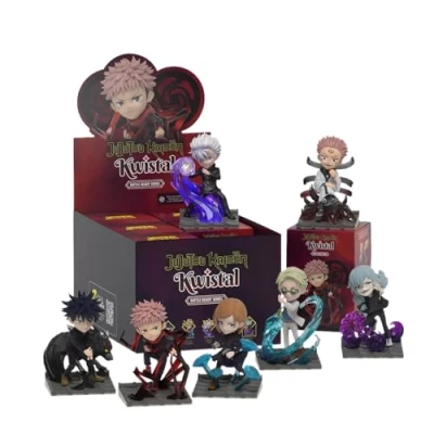 Image of Mighty Jaxx Jujutsu Kaisen Kwistal Fwenz Battle Ready Series Sealed Tray of 6 Contains No Duplicates Blind Box Toy Collectible Figurines