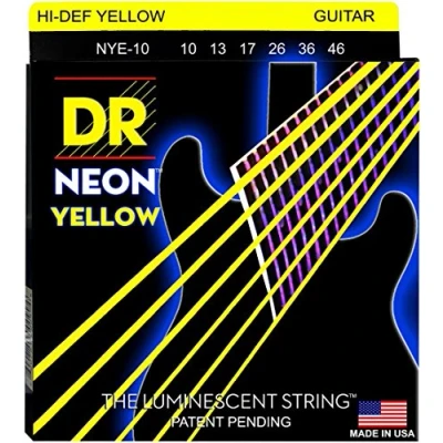 Image of DR Strings Hi Def Neon Yellow Electric