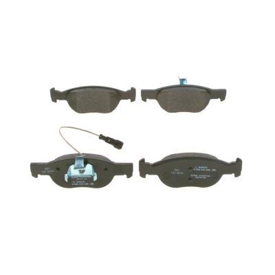 Image of E190R0110751393 Brake pad set BOSCH 0 986 424 246 Low Metallic with integrated wear sensor piston clip FIAT: Marea Saloon, Weekend