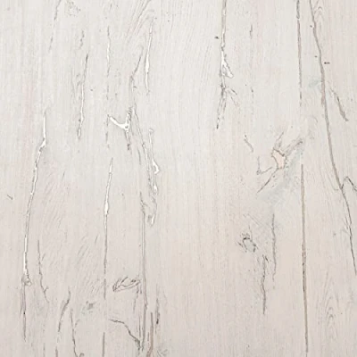 Image of SOPHIE LAURENCE Grey Wood Effect Wallpaper Imperfect Vinyl Heavyweight Textured Realistic Feature Wall